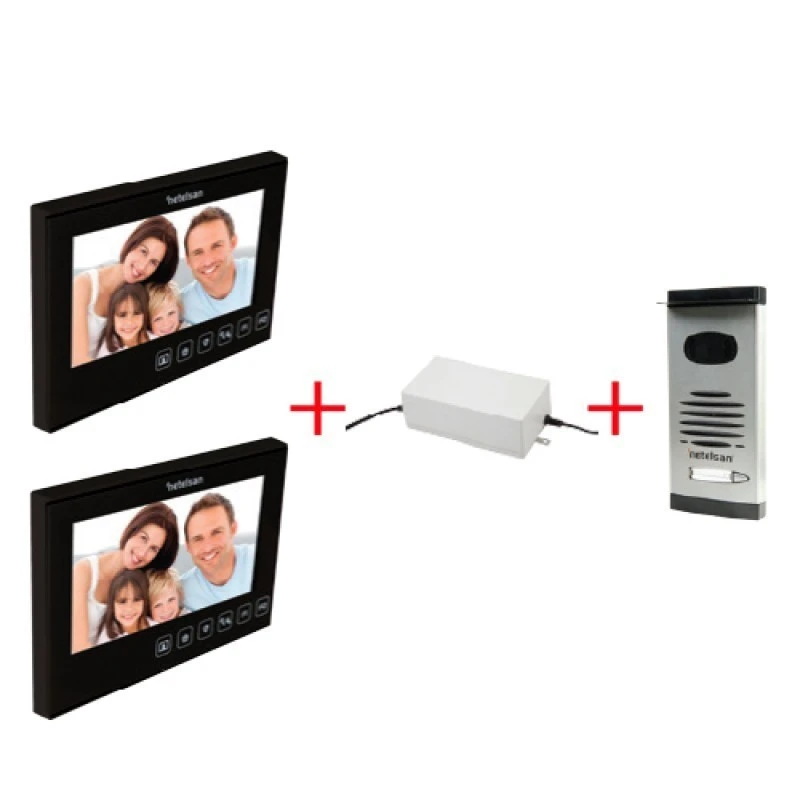 ALGAN 4.3” Renkli Dokunmatik LCD Görüntülü Villa Kitler (İkili)